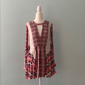 Free People boho tunic top mini dress
